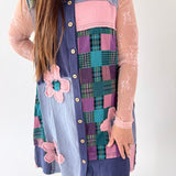 Midnight Garden Patchwork Dress
