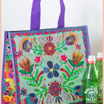 Dusty Blue Floral Insulated Cooler Tote | Natural Life