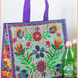 Dusty Blue Floral Insulated Cooler Tote | Natural Life