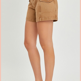 RISEN High Rise Cargo Shorts
