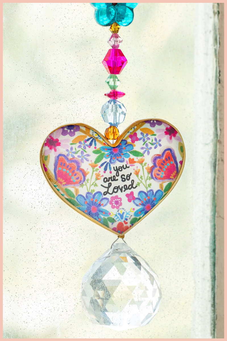 Loved Sun Catcher Car Charm | Natural Life