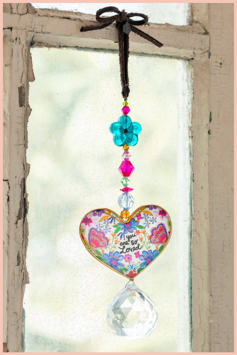 Loved Sun Catcher Car Charm | Natural Life