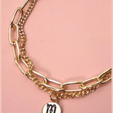Zodiac Double Chain Rhinestone Bracelet
