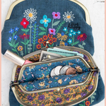 Live Happy Embroidered Coin Purse | Natural Life