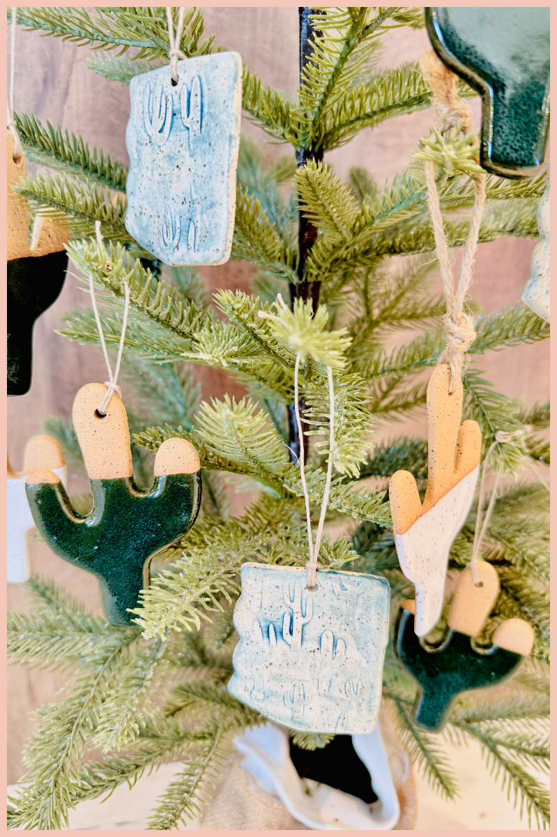 Handmade Cactus Ornament | Everhart Ceramics