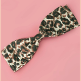 Animal Print Bow Hair Clip