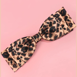 Animal Print Bow Hair Clip