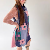 Midnight Garden Patchwork Dress