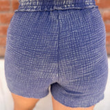 Washed Gauze Frayed Hem Shorts