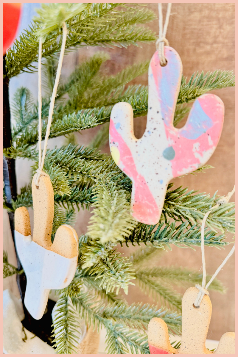 Handmade Cactus Ornament | Everhart Ceramics