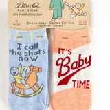 I Call The Shots Now/ It's Baby Time Baby Socks