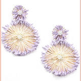 Boho Floral Live-Like Dangle Earrings