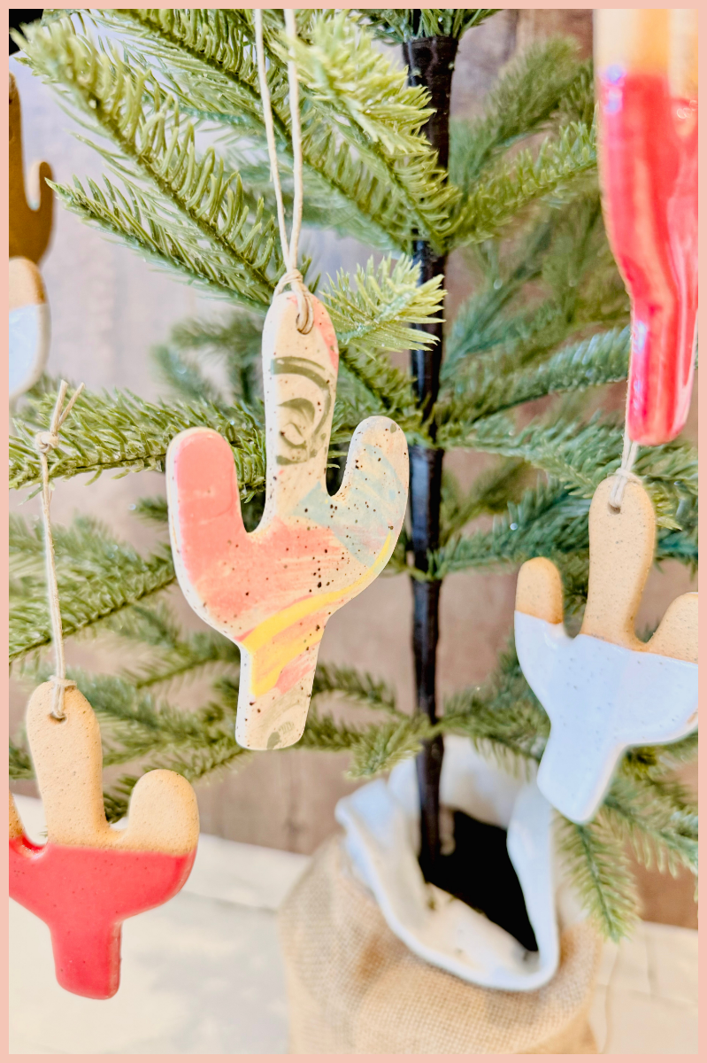 Handmade Cactus Ornament | Everhart Ceramics