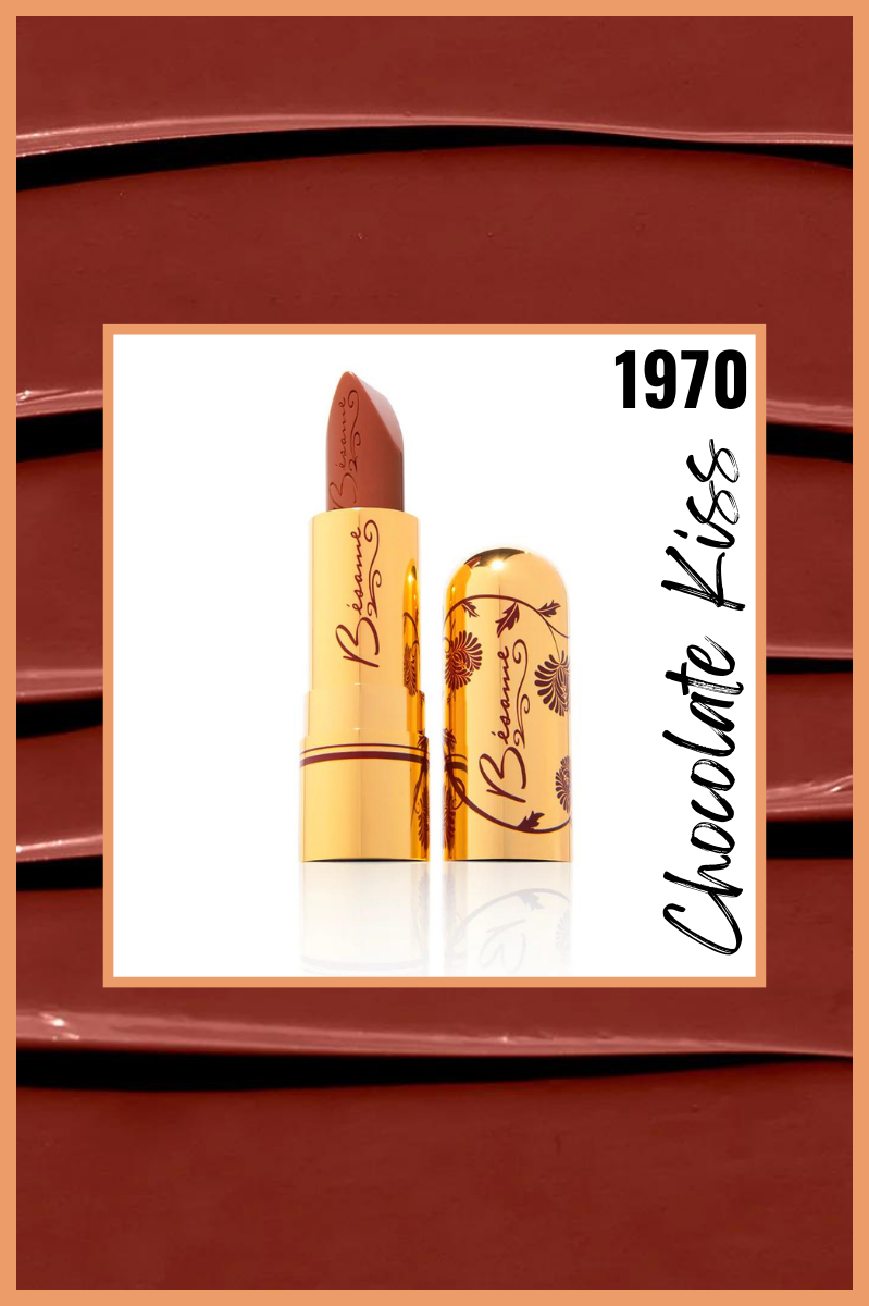 Chocolate Kiss Lipstick - 1970 | Bésame Cosmetics