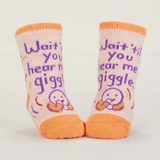 Wait 'til You Hear Me Giggle./ Just Sleep When I Sleep. Lol. Baby Socks