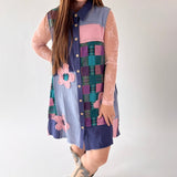 Midnight Garden Patchwork Dress