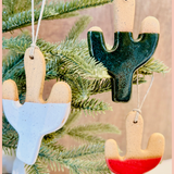Handmade Cactus Ornament | Everhart Ceramics