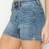 RISEN High Rise Side Slit Shorts