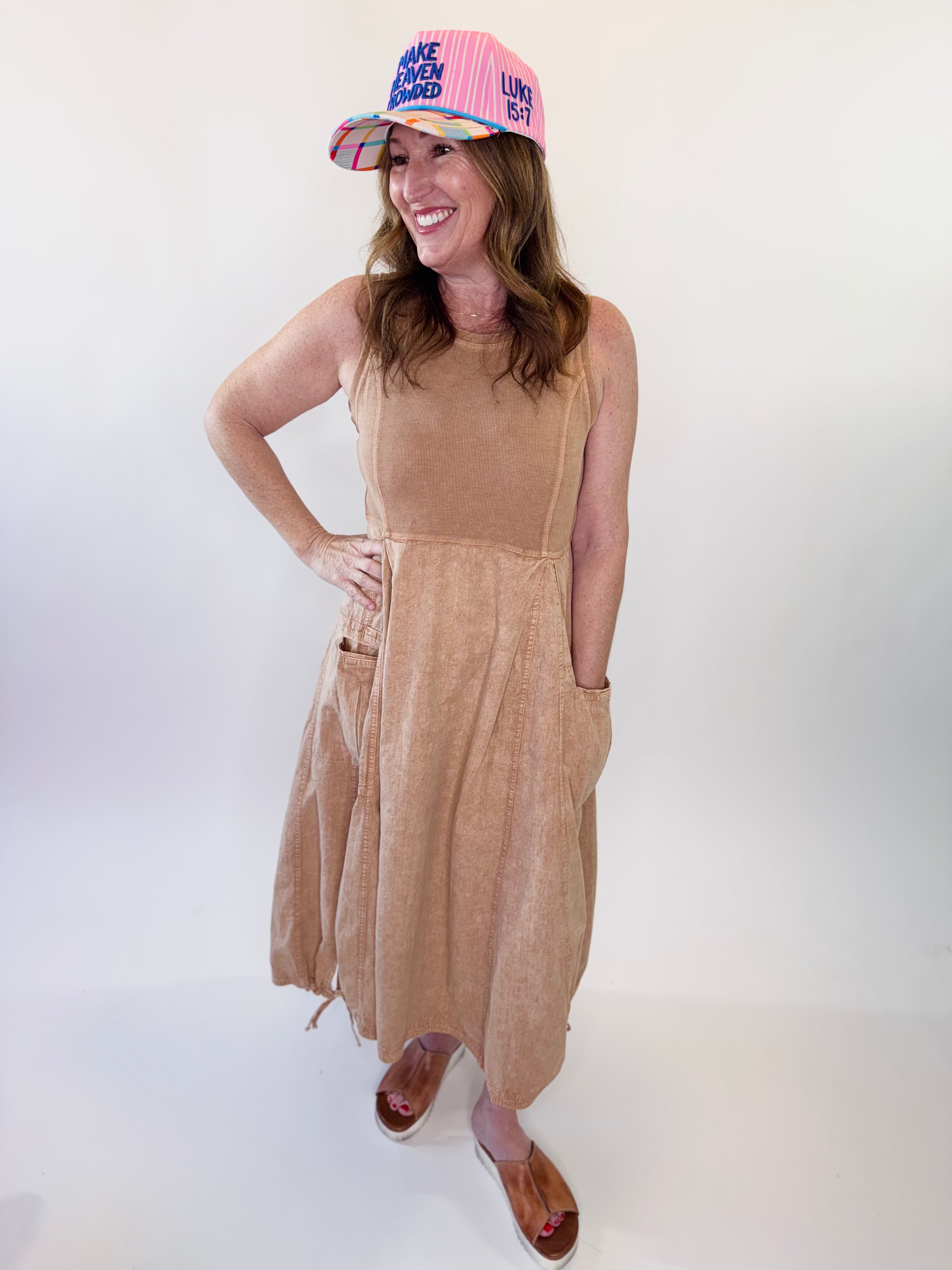 Mineral Washed Rib Knit Cargo Midi Dress The Boutique Mineral Washed Rib Knit Cargo Midi Dress The Boutique