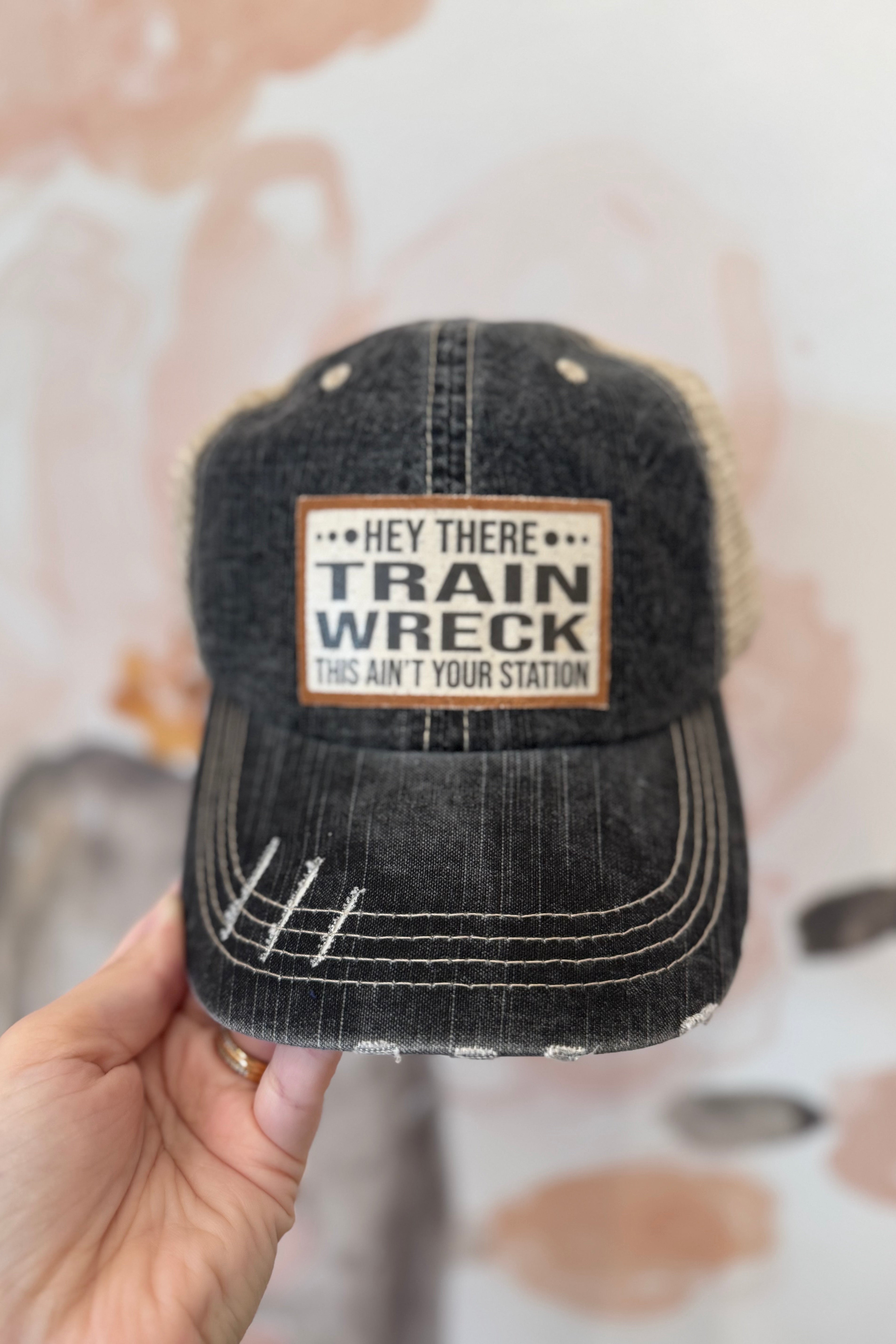 Hey There Train Wreck Ball Cap