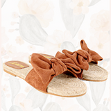Aileen Suede + Weaved Slide