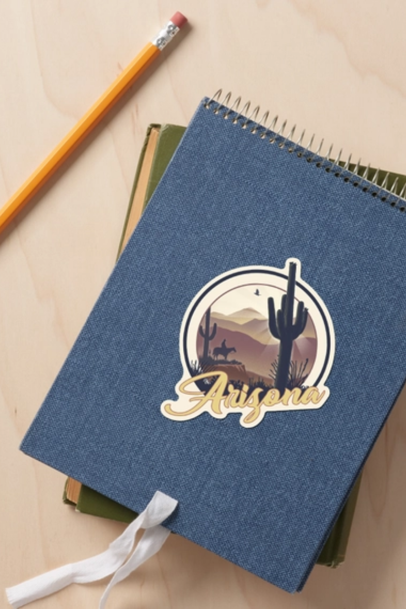 AZ Lithograph Badge Sticker | 3.5" x 3.5"