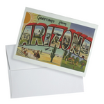 Arizona Vintage Sun Sign Greeting Card