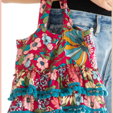Natural Life Mini Ruffle Tote