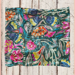 Velvet Boho Bandeau Headband | Natural Life | Green Lined Floral