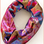 Velvet Boho Bandeau Headband | Natural Life | Pink Red Folk Floral