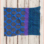 Half Boho Bandeau | Purple Teal Stripe