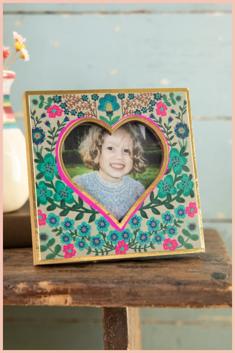 Mini Heart Wooden Picture Frame | Natural Life