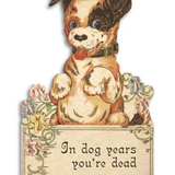 In Dog Years You're Dead | Greeting Card