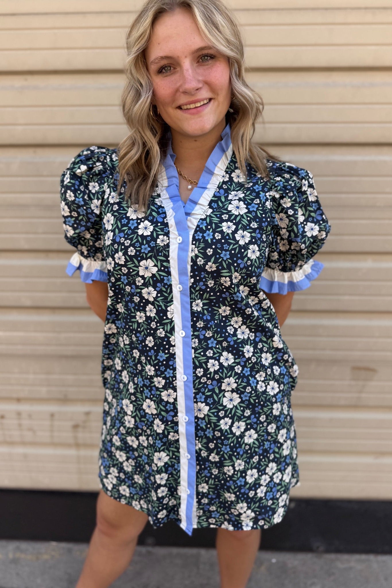 blue ditsy floral mini dress Blue Ditsy Floral Strappy Milkmaid Mini Dress