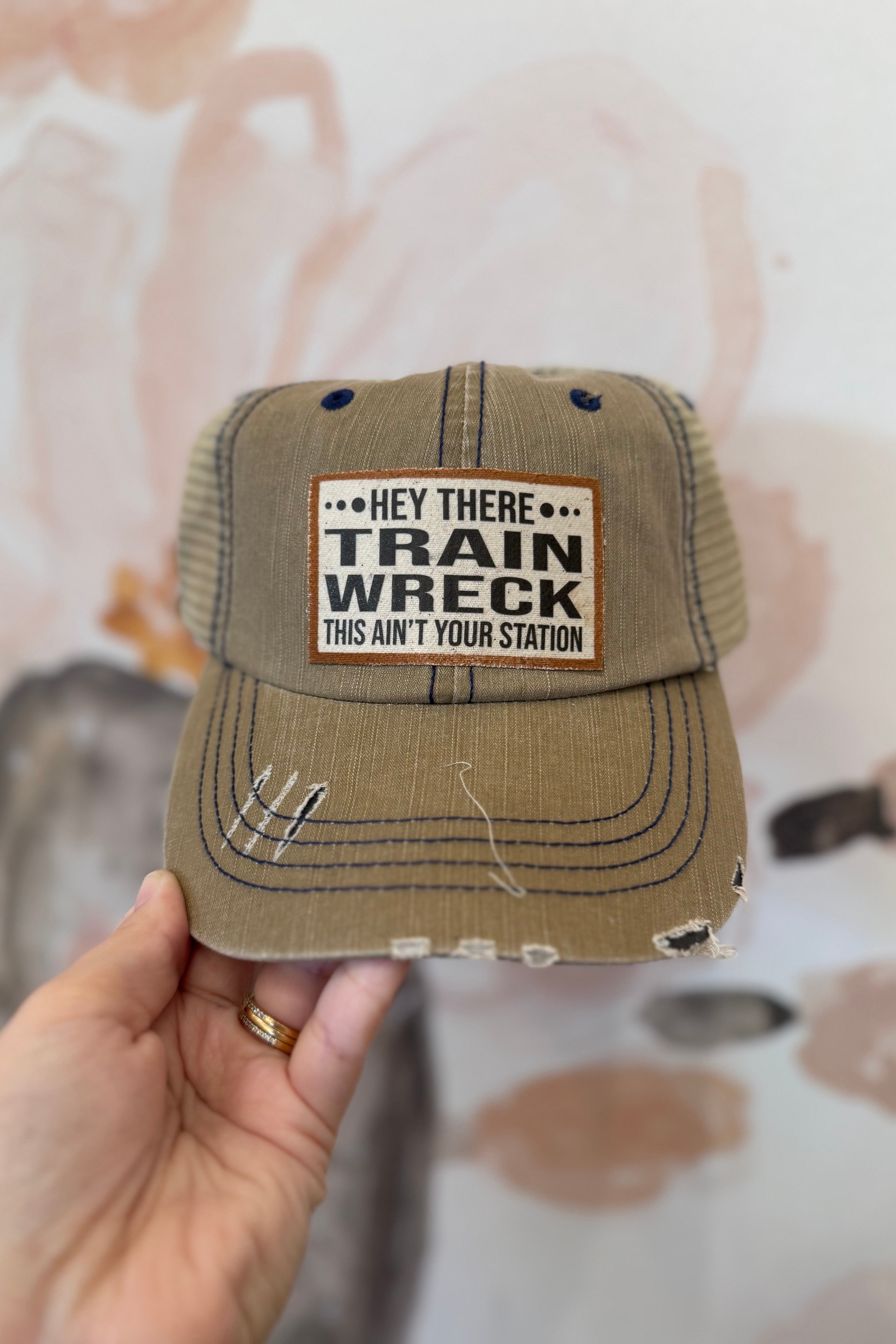 Hey There Train Wreck Ball Cap