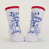 Wait 'til You Hear Me Giggle./ Just Sleep When I Sleep. Lol. Baby Socks