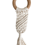Luna Macrame Teether | Natural + Wood