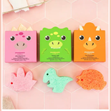 Dinosaur Bath Sponge + Built-in Cleanser | Spongellé