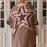 Star Patched Kimono