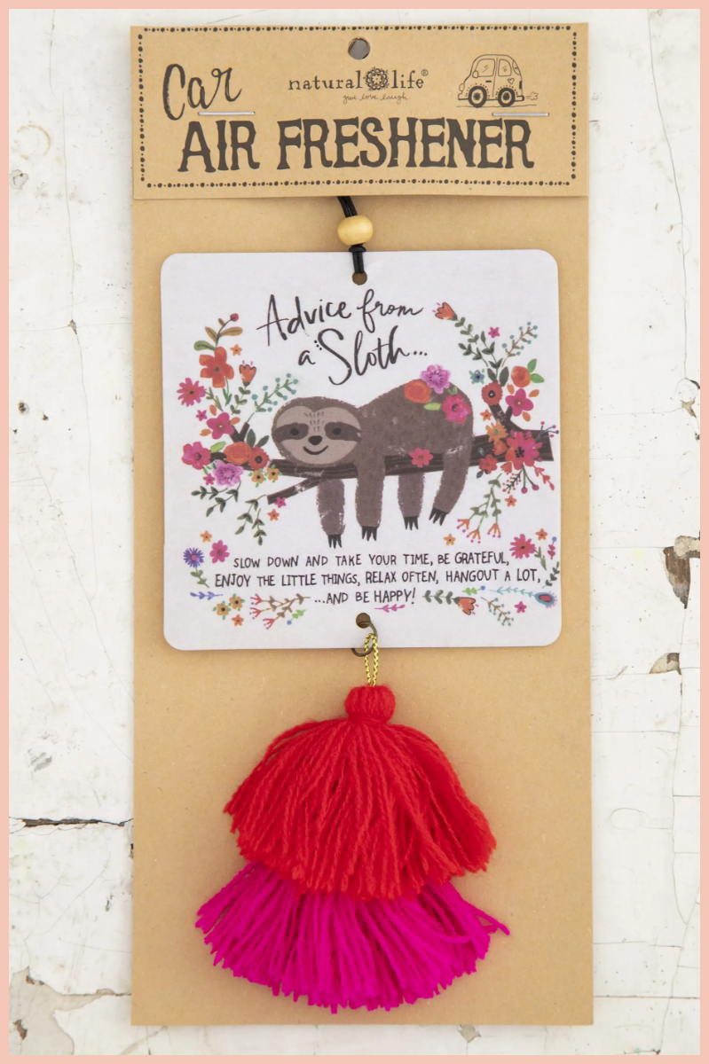 Advice From A Sloth Air Freshener | Natural Life