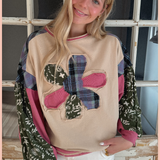 Longsleeve Flower Patch Top