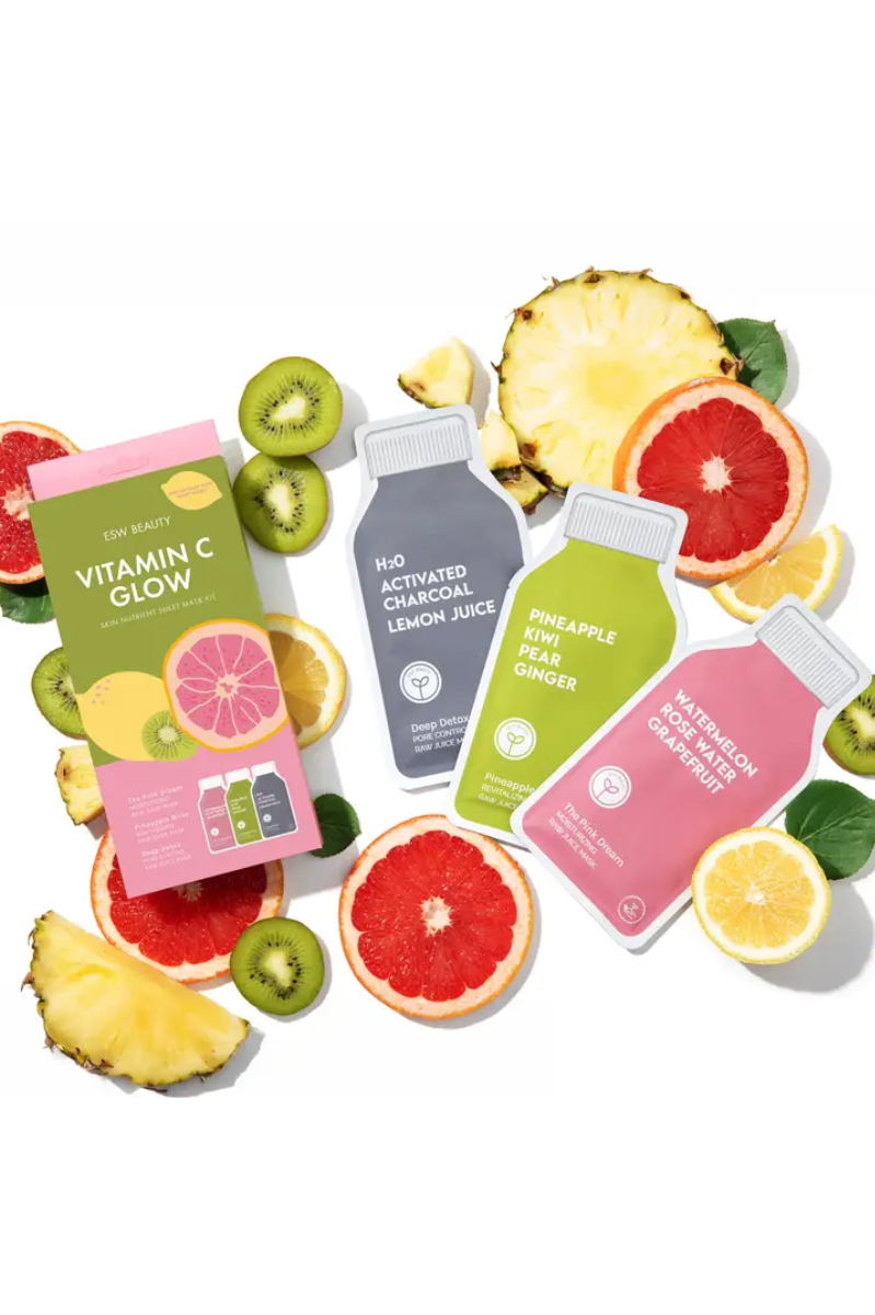 Vitamin C Glow Antioxidant Rich Sheet Mask Set