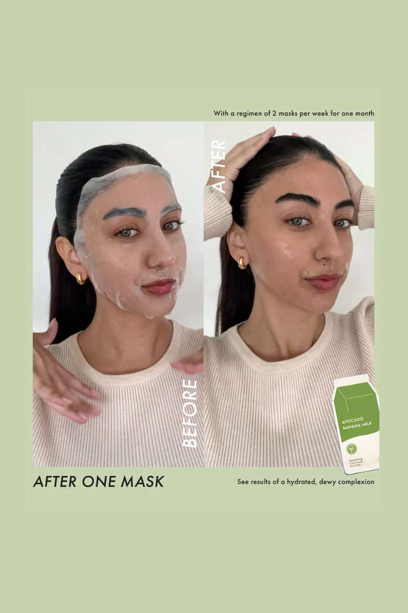 Avocado Banana Milk Mask