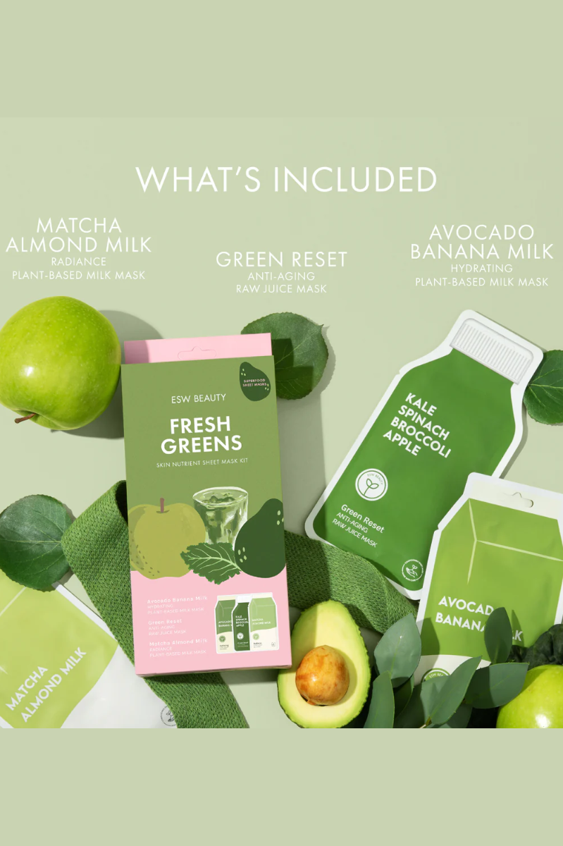 Fresh Greens Superfood Sheet Mask Set