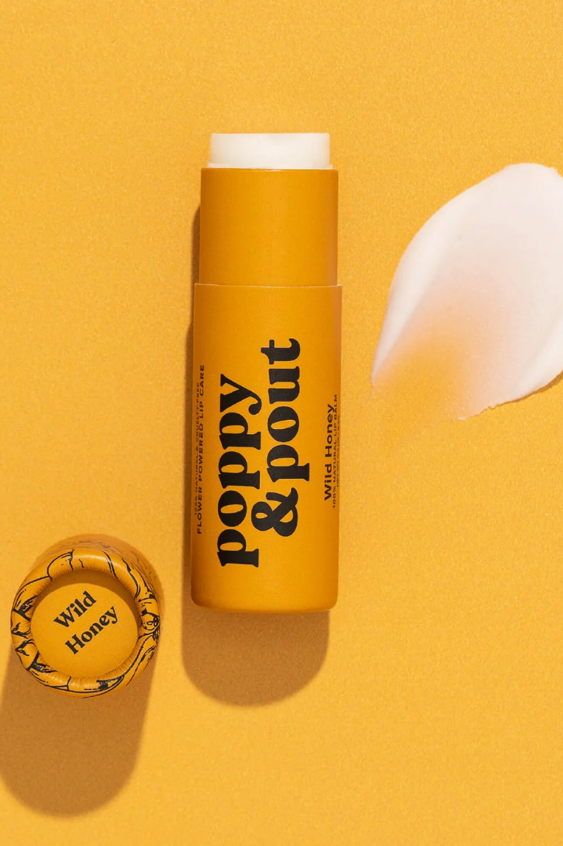 Poppy & Pout the Original Flower Power Lip Balm - WILD HONEY