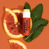 Poppy & Pout the Original Flower Power Lip Balm - BLOOD ORANGE MINT