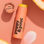 Poppy & Pout the Original Flower Power Lip Balm - PINK GRAPEFRUIT