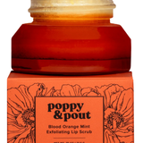 Poppy & Pout Flower Power Lip Scrub - BLOOD ORANGE MINT