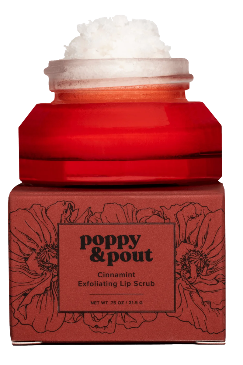 Poppy & Pout Flower Power Lip Scrub - CINNAMINT