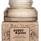 Poppy & Pout Flower Power Lip Scrub - ISLAND COCONUT